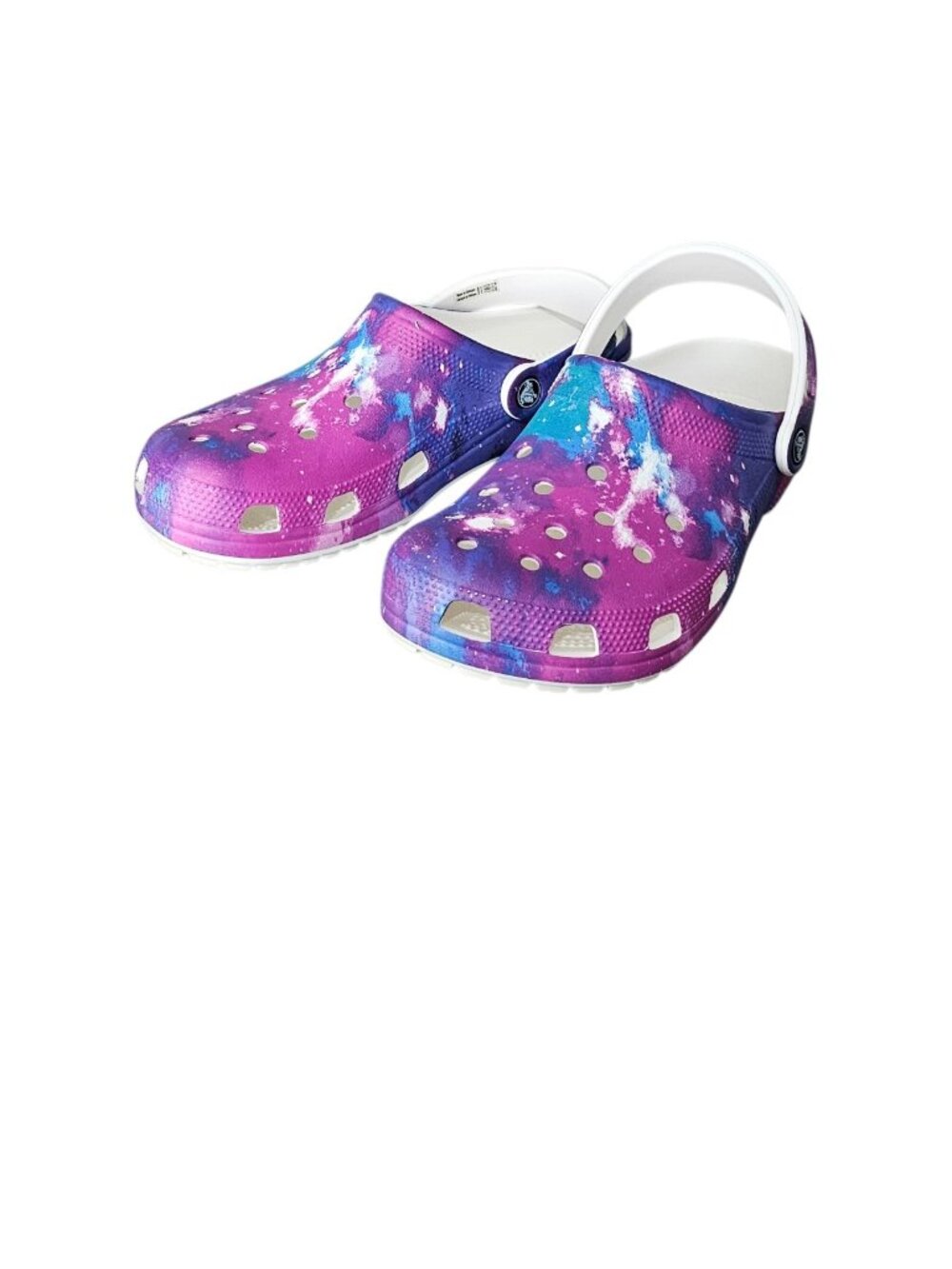 Crocs Baya Slip On Clog Vibrant Tie-Dye Sandals Pink Purple Women's 10 Men 8 - Picture 3 of 10